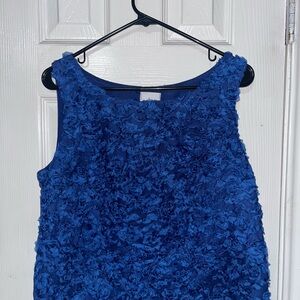 Elegant Blue floral blouse